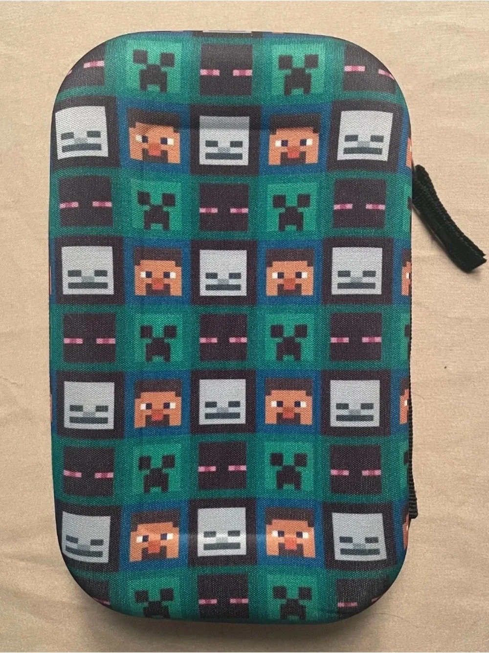 Minecraft Green Pixel Creeper Protective Carrying Case